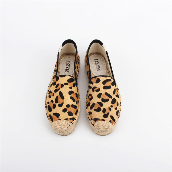 Leopard Print Espadrilles