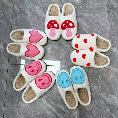 Cheerful Plush Slippers