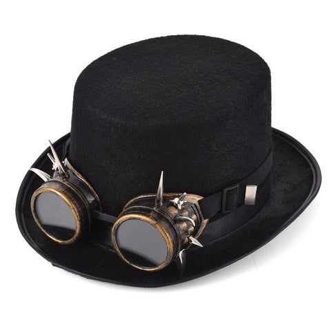 Steampunk Black Top Hat