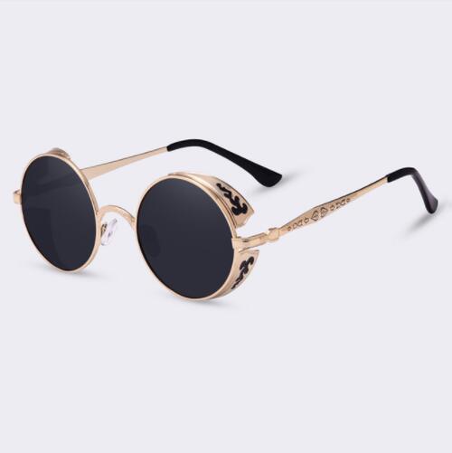 Round Metal Patterned Sunglasses