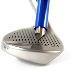 Golf iron groove sharpener